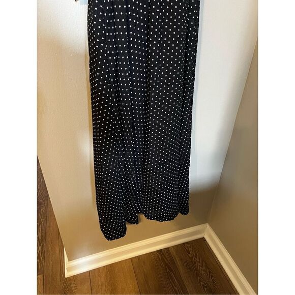 Draper James RSVP Women’s Small Fit and Flare Maxi Dress Black Seamless V Neck - Picture 11 of 14